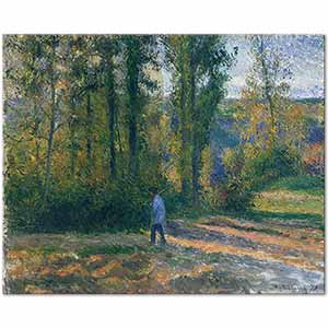 Camille Pissarro Ormandaki Avcı Pontoise