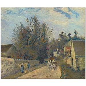 Camille Pissarro Köy Yolunda Gezinti