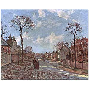 Camille Pissarro Louveciennes'de Sokak