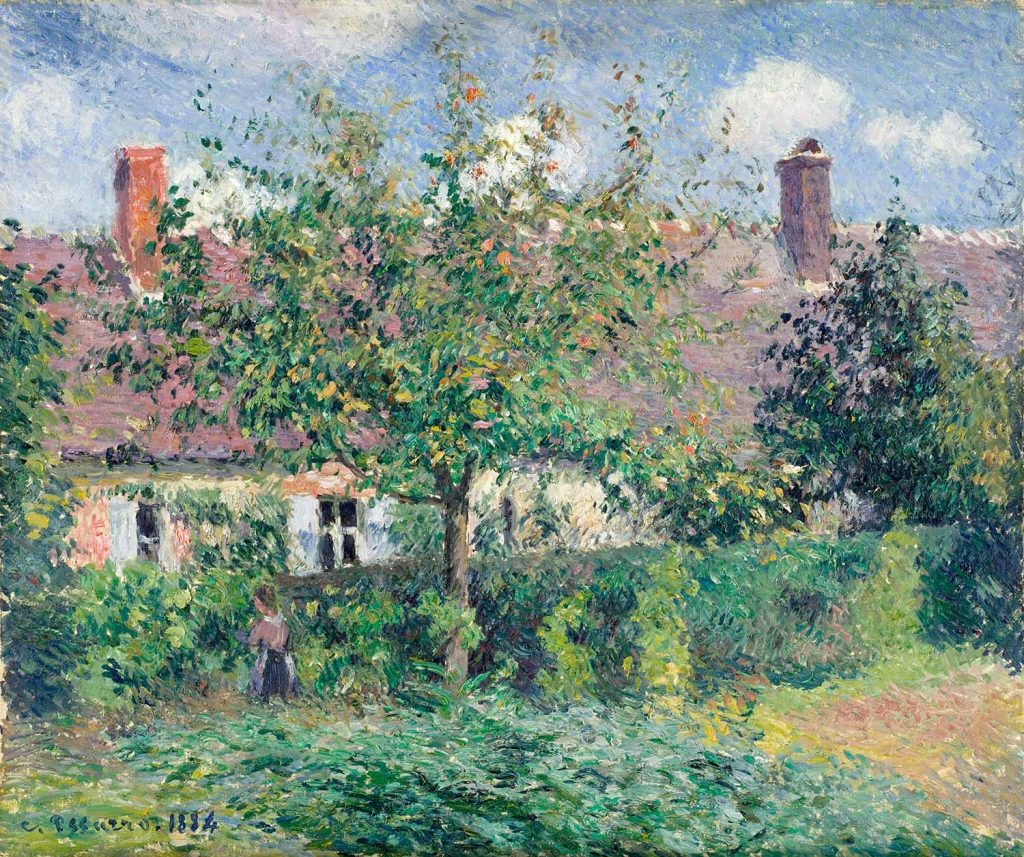 Camille Pissarro Eragny'de Bir Köy Evi