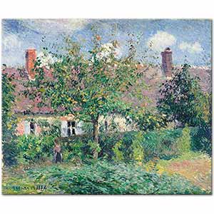 Camille Pissarro Eragny'de Bir Köy Evi