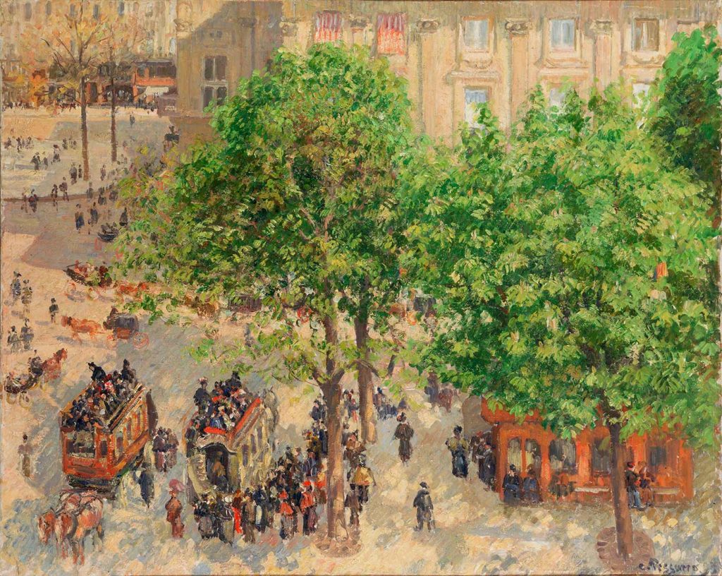 Camille Pissarro Paris'te Opera Meydanı İlkbahar