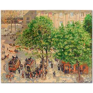 Camille Pissarro Paris'te Opera Meydanı İlkbahar