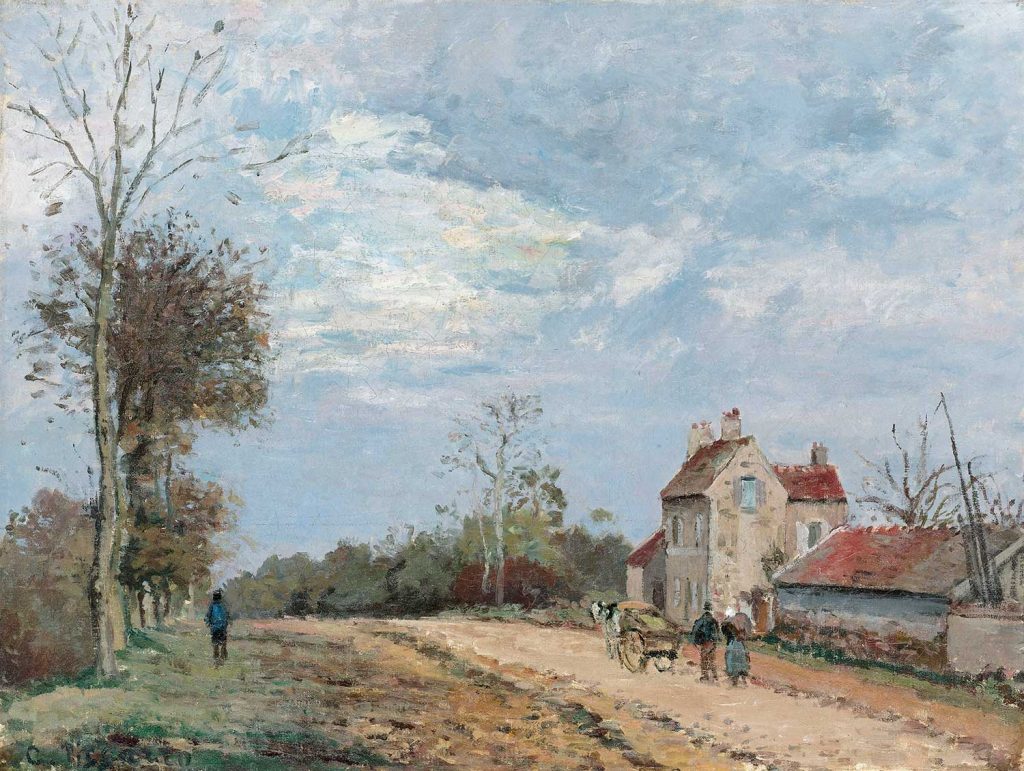 Camille Pissarro Baharda Köy Yolu ve Bay Musy'nin Evi