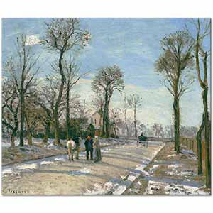 Camille Pissarro Ağaçlıklı Yolda