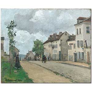 Camille Pissarro Hava Yağmurlu Gisors Sokağı Pontoise