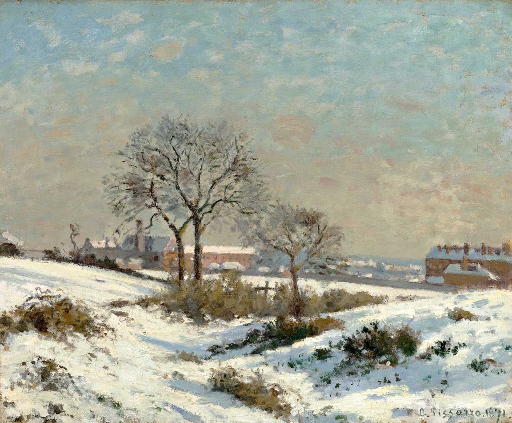 Camille Pissarro Karlı Havada Sahil Güney Norwood