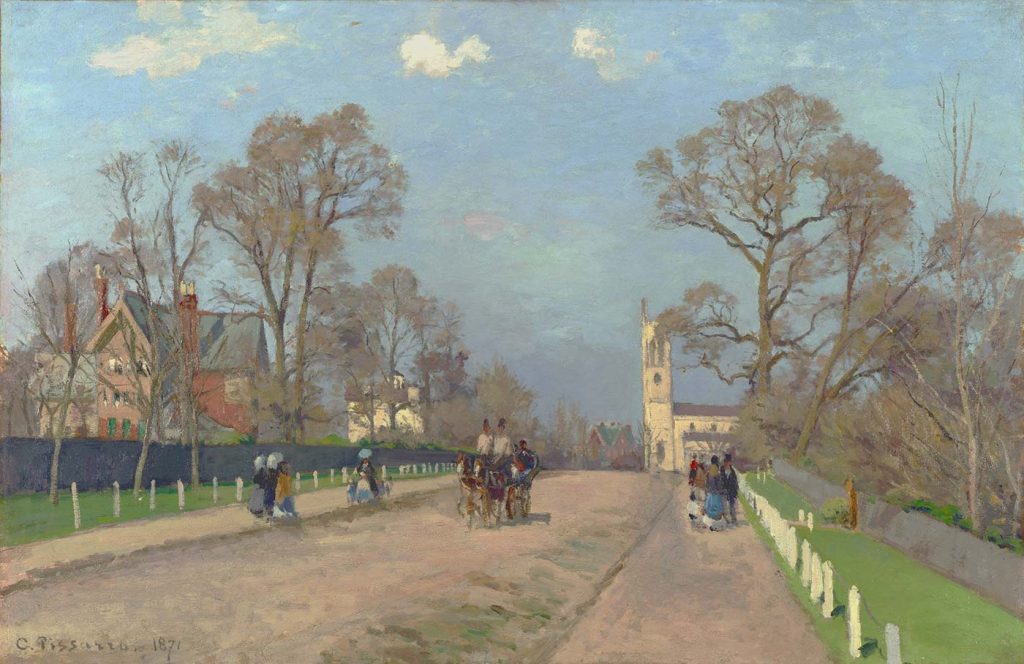 Camille Pissarro Bir Yaz Günü Sydenham Caddesi