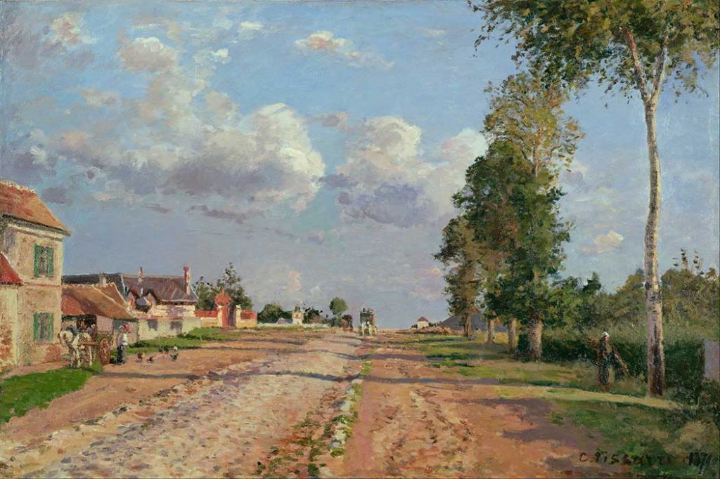 Camille Pissarro Versailles Yolu Rocquencourt