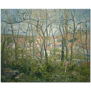 Camille Pissarro Ağaçlar Arasında L'Hermitage, Pontoise