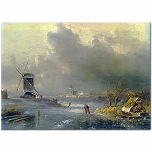 Charles Henri Joseph Leickert Nehir Manzarası