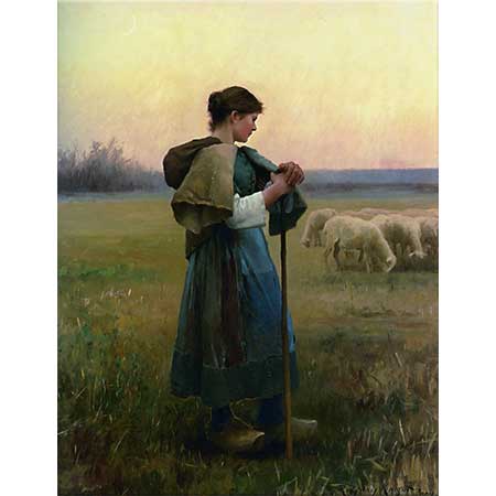 Daniel Ridgway Knight Çoban ve Sürüsü