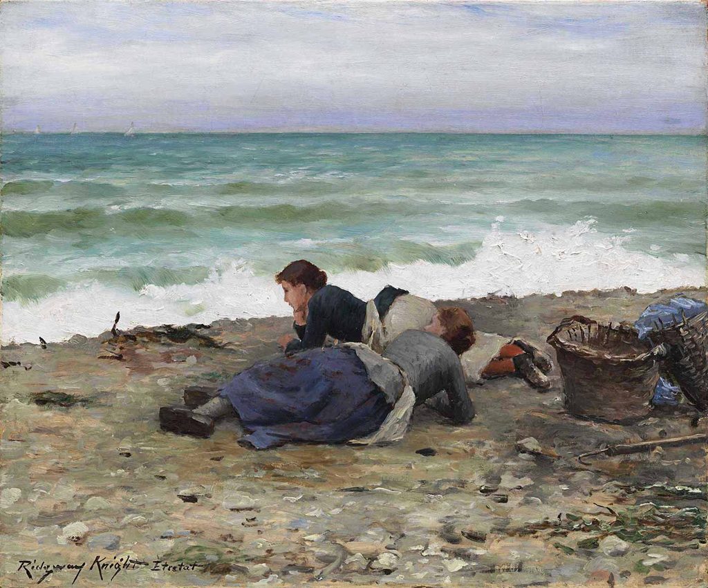 Daniel Ridgway Knight Deniz Kıyısında