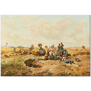 Daniel Ridgway Knight Çiftçilerin Molası
