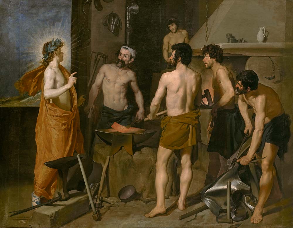 Diego Velazquez Apollo Vulcan'ın Demirhanesinde