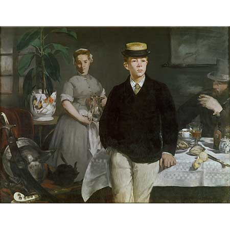 Edouard Manet Atelyede Öğlen Yemeği