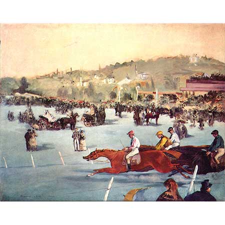 Edouard Manet Bois de Boulogne'de Atyarışı