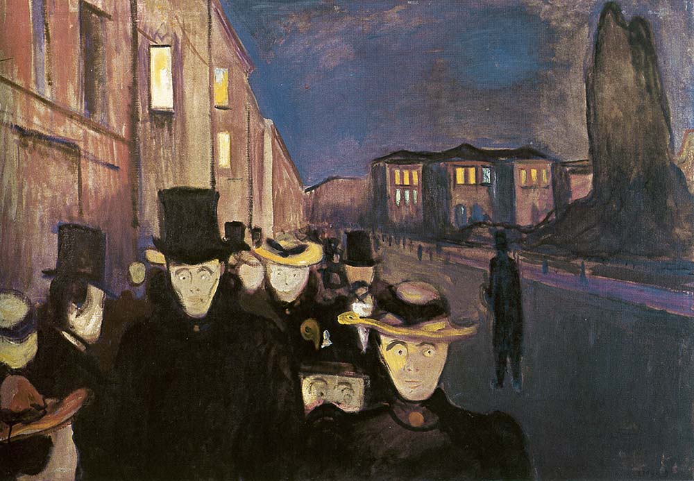 Edvard Munch Karl Johan'da Akşam