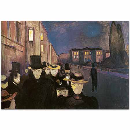 Edvard Munch Karl Johan'da Akşam