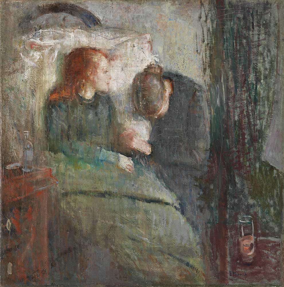 Edvard Munch Hasta Çocuğa Ziyaret