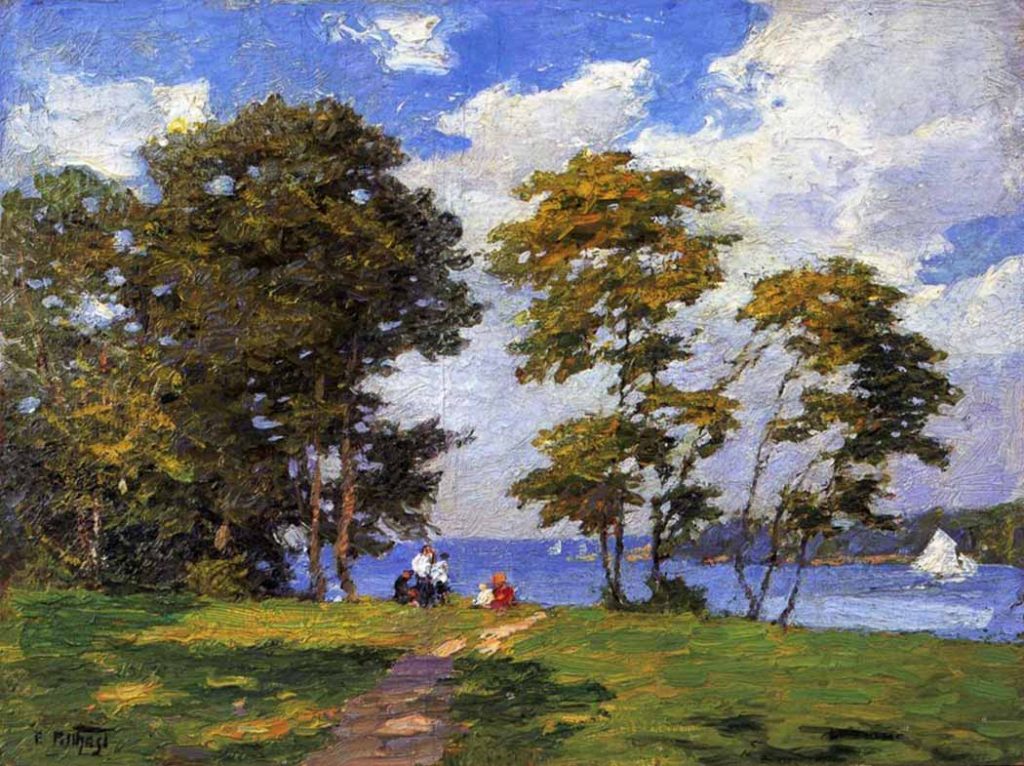 Edward Henry Potthast Kıyı Manzarası