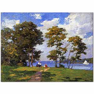 Edward Henry Potthast Kıyı Manzarası