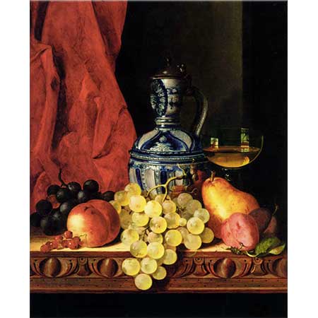 Edward Ladell Üzüm Armut ve Şarap Bardağı