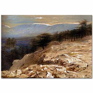 Edward Lear Lübnan'da Sedir Ormanı