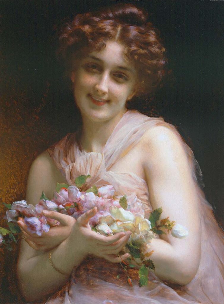 Etienne Adolphe Piot Çiçekler
