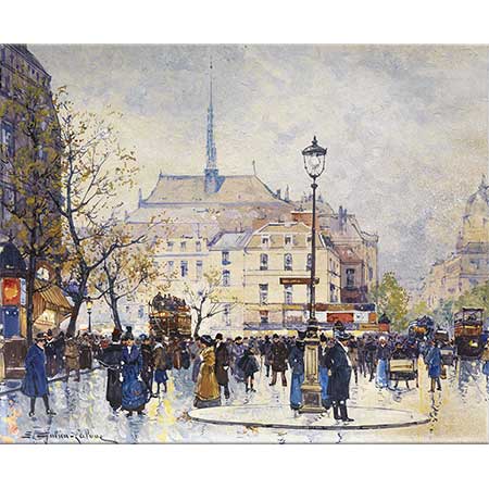 Eugene Galien Laloue Paris Caddeleri