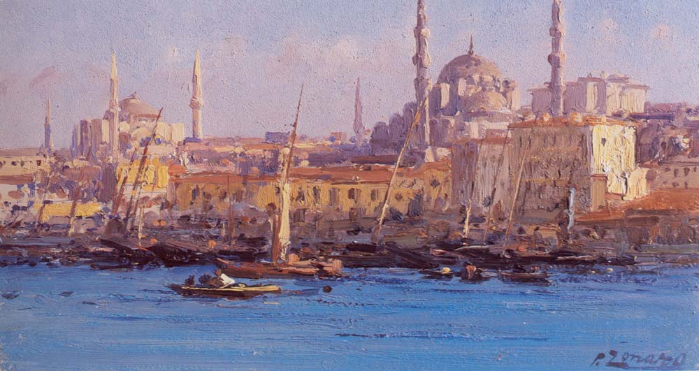 Fausto Zonaro Eminönü Manzarası