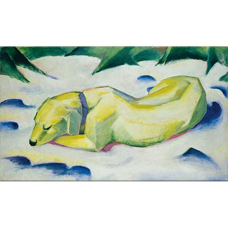 Franz Marc Karda Yatan Köpek