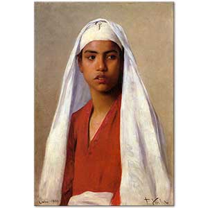 Franz Xaver Kosler Mısırlı Genç Kız Portresi