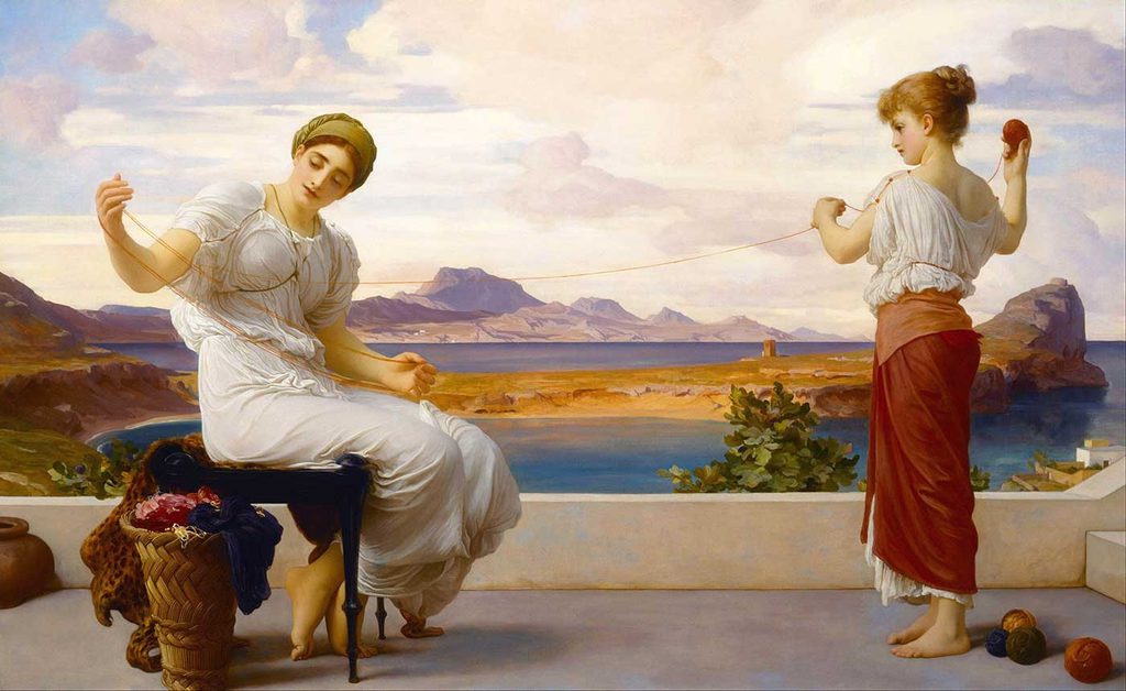 Lord Frederic Leighton Çile Sarmak