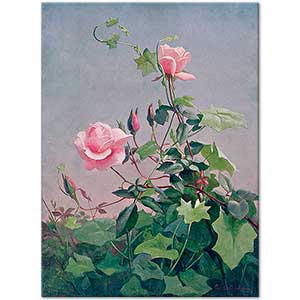 George Cochran Lambdin Pembe Güller ve Asma