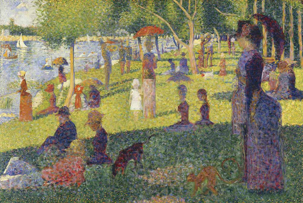 Georges Seurat Jatte Akşamı için Etüd