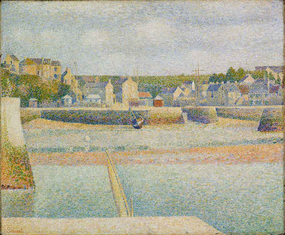 Georges Seurat Kanal Port en Bessin