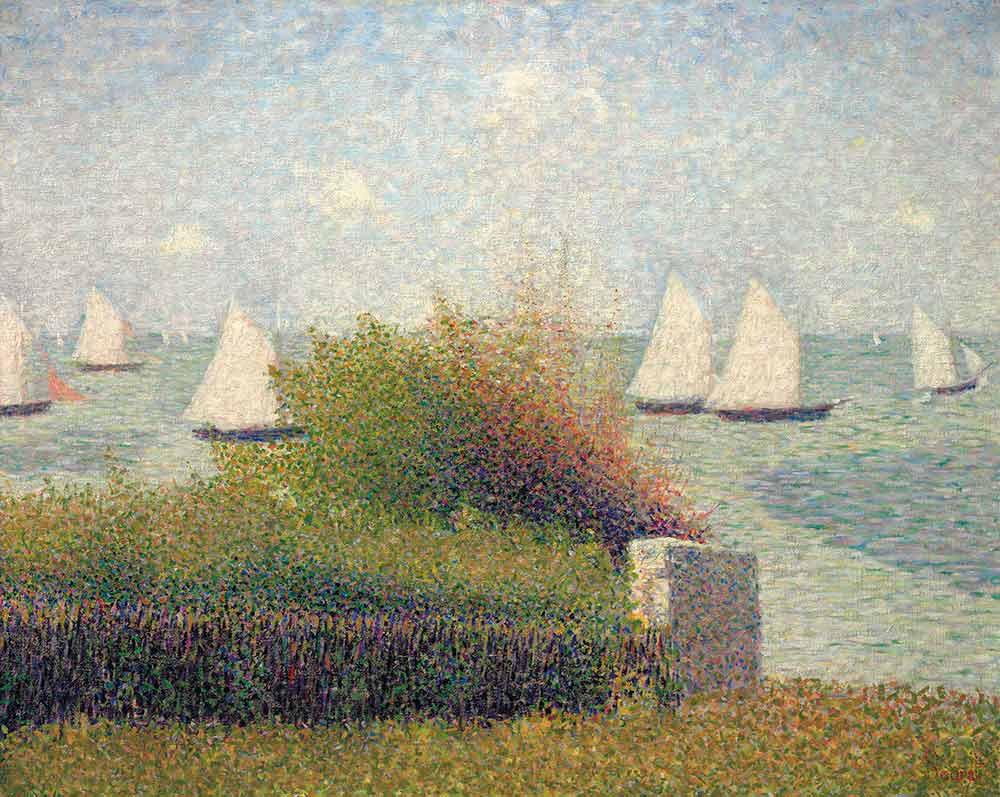 Georges Seurat Yelkenliler Le port de Grandcamp
