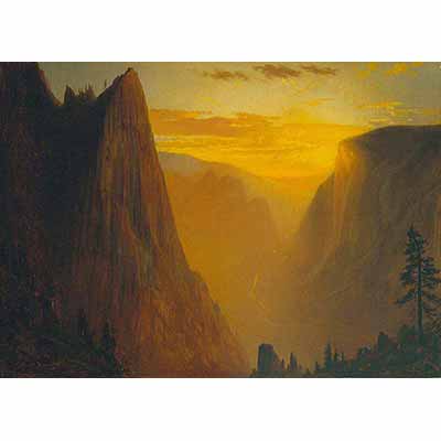 Gilbert Davis Munger Yosemite Vadisinde Günbatımı