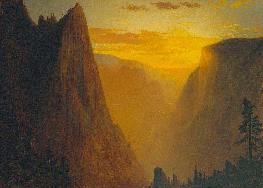 Gilbert Davis Munger Yosemite Vadisinde Günbatımı