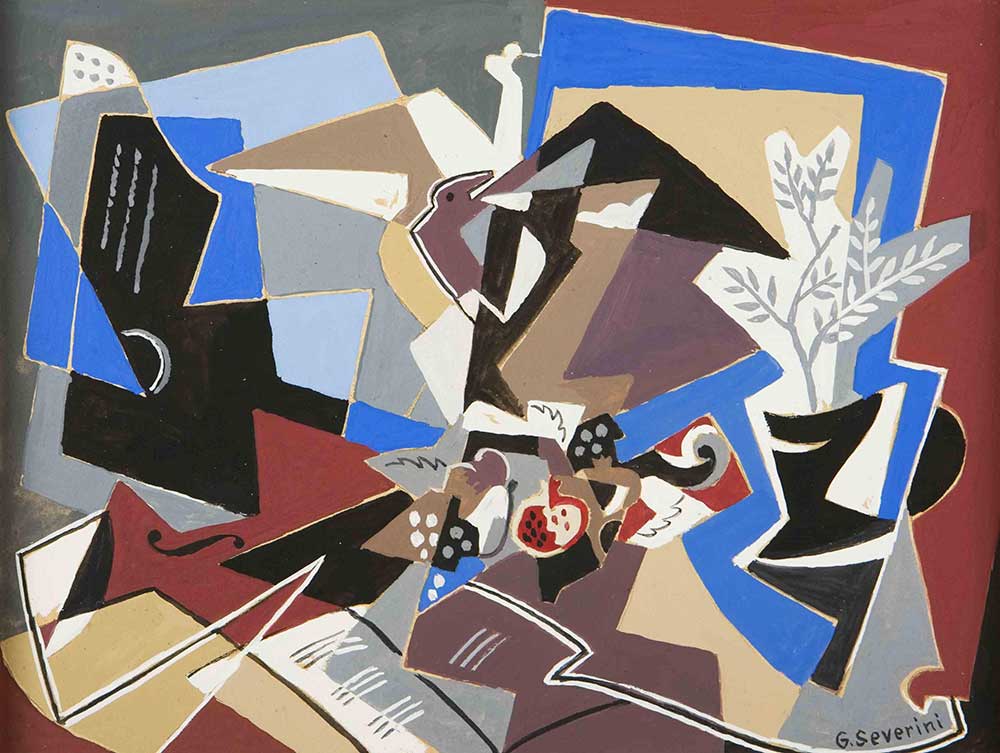 Gino Severini Mavi Kompozisyon