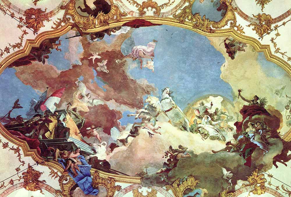 Giovanni Battista Tiepolo Apollon Friedrich'e Rehberlik Ederken