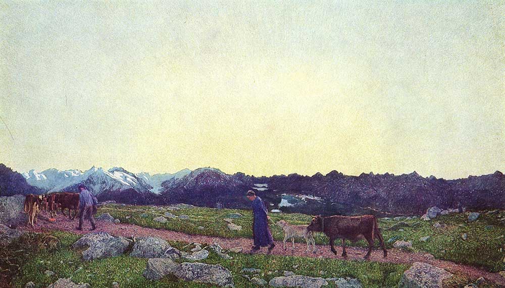 Giovanni Segantini Alpler üçlemesi Olmak