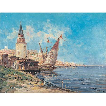 Gustave Mascart Haliç Manzarası