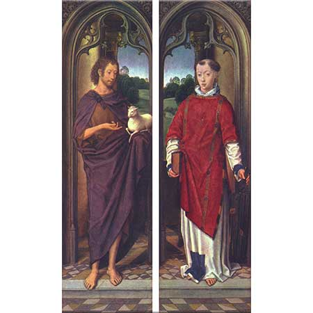 Hans Memling Vaftizci Yahya ve Aziz Lawrence