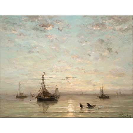 Hendrik Willem Mesdag Denizde Balıkçı Filosu