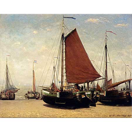 Hendrik Willem Mesdag Prenses Sophie Teknesi Kıyıda