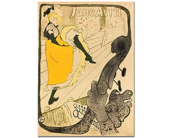 Henri de Toulouse Lautrec Jane Avril Afişi
