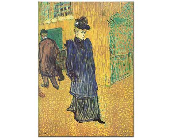Henri de Toulouse Lautrec Jane Avril Yürüyüşte