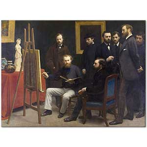 Henri Fantin Latour Batignolles'deki Atölyede